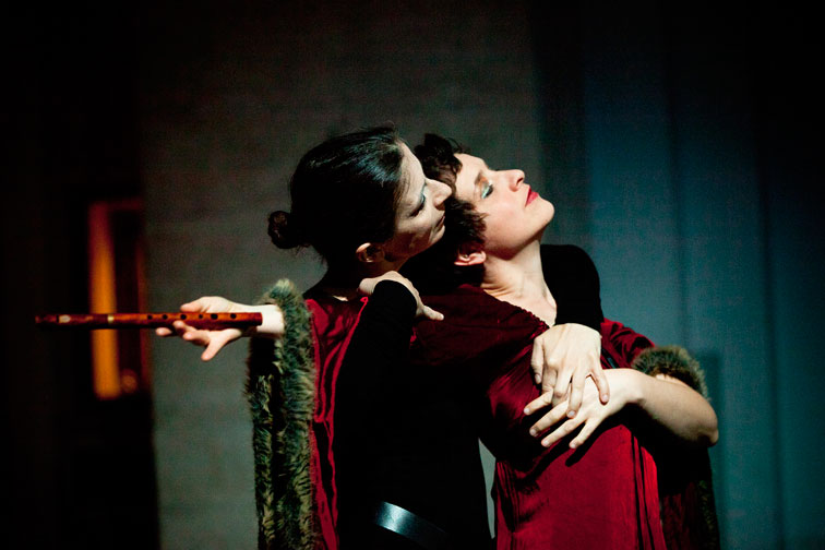 ORDO VIRTUTUM / august 2012, lucia mense (devil) and cora schmeiser (anima) © photo santiago torralba